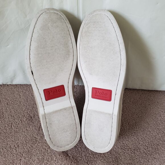 Polo Ralph Lauren Suede Merton Boat Shoe Size 9 Mens WORN ONCE Milkshake Brown main image 3